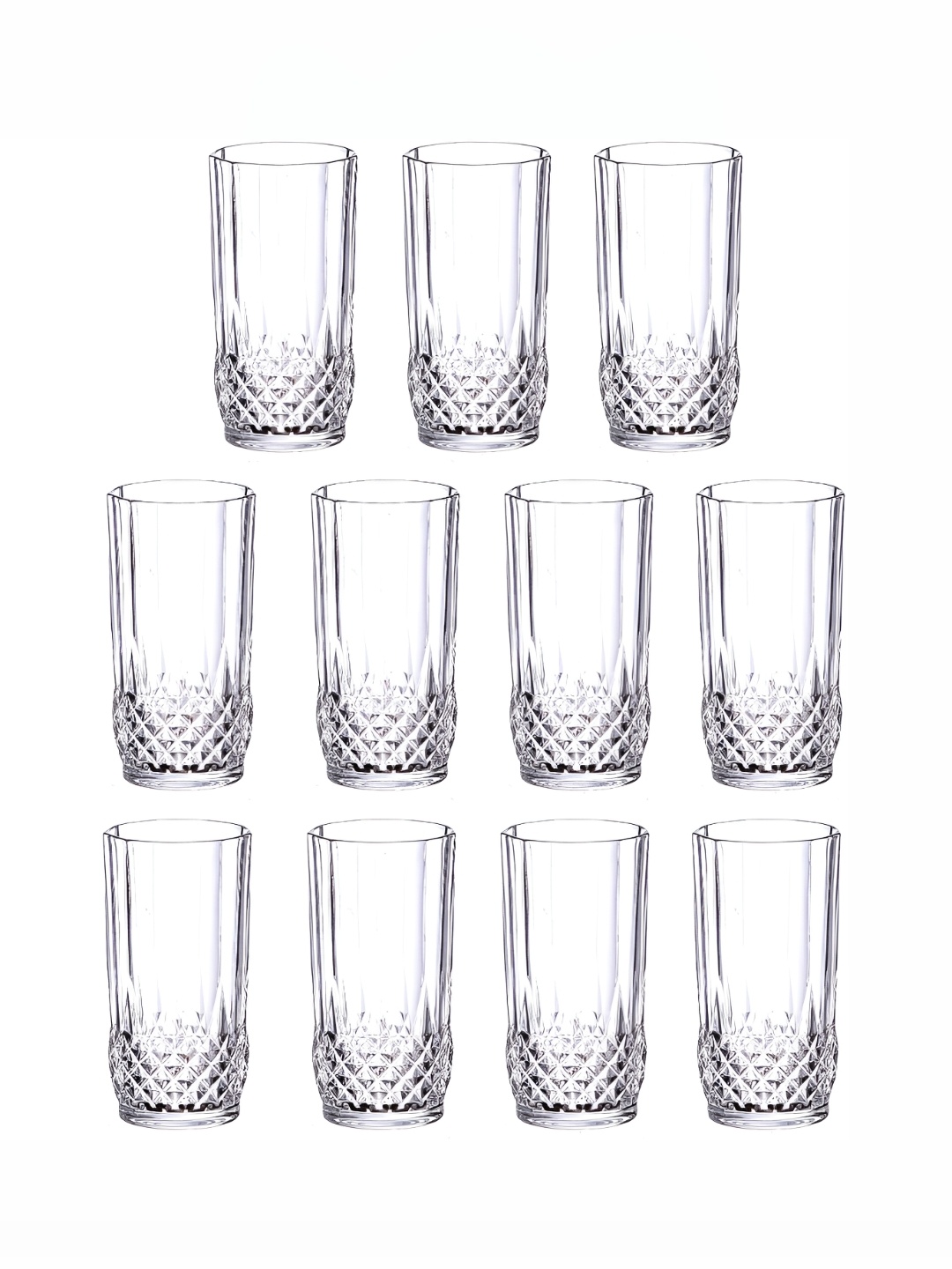 

Afast Transparent 11 Pieces Dishwasher Safe Water Glasses 200ml