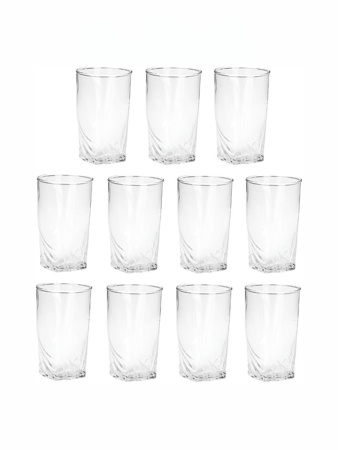 

Afast Transparent 11 Pieces Dishwasher Safe Water Glasses 300ml