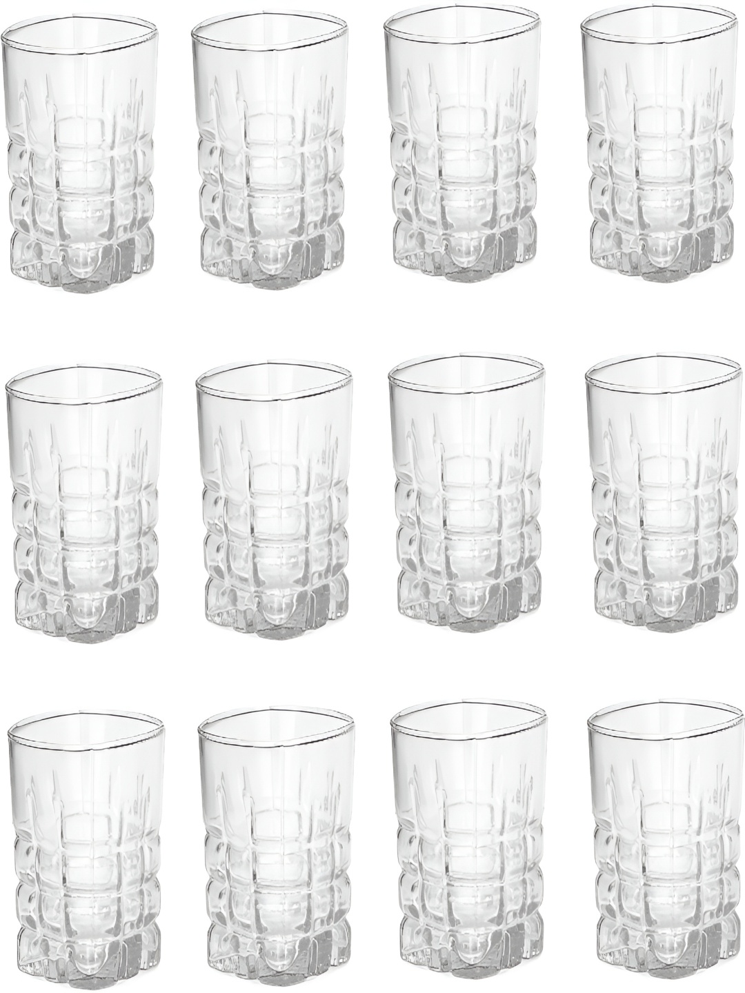 

Afast Transparent 12 Pieces Dishwasher Safe Whisky Glasses 200 ml