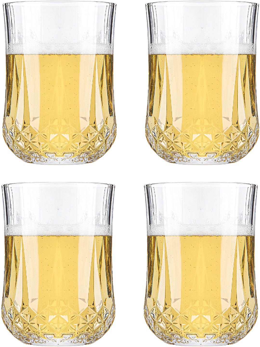 

Afast Transparent 4 Pieces Dishwasher Safe Juice Glasses 200 Ml