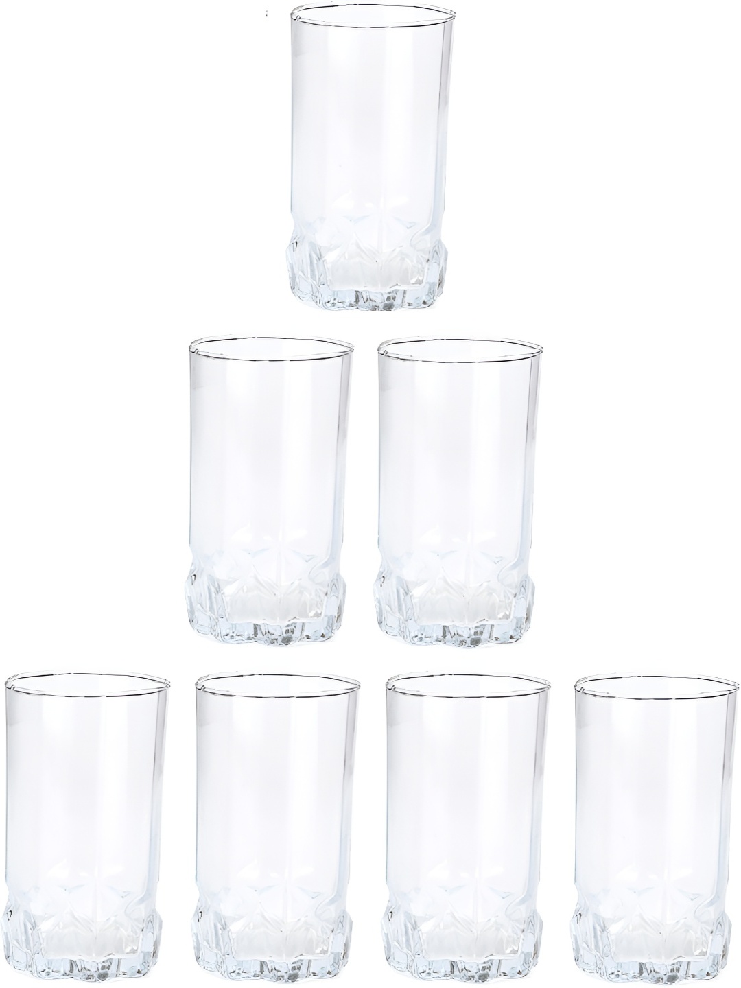 

Afast Transparent 7 Pieces Dishwasher Safe Juice Glass 300 ML Each