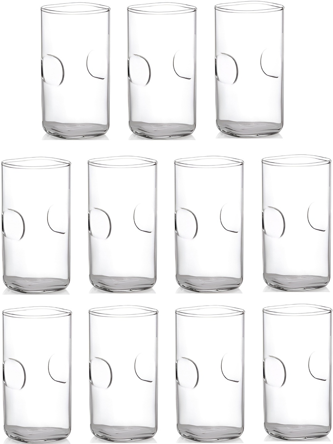 

Afast Transparent 12 Pieces Glass Fashion Water Or Juice Glasses 270 ml