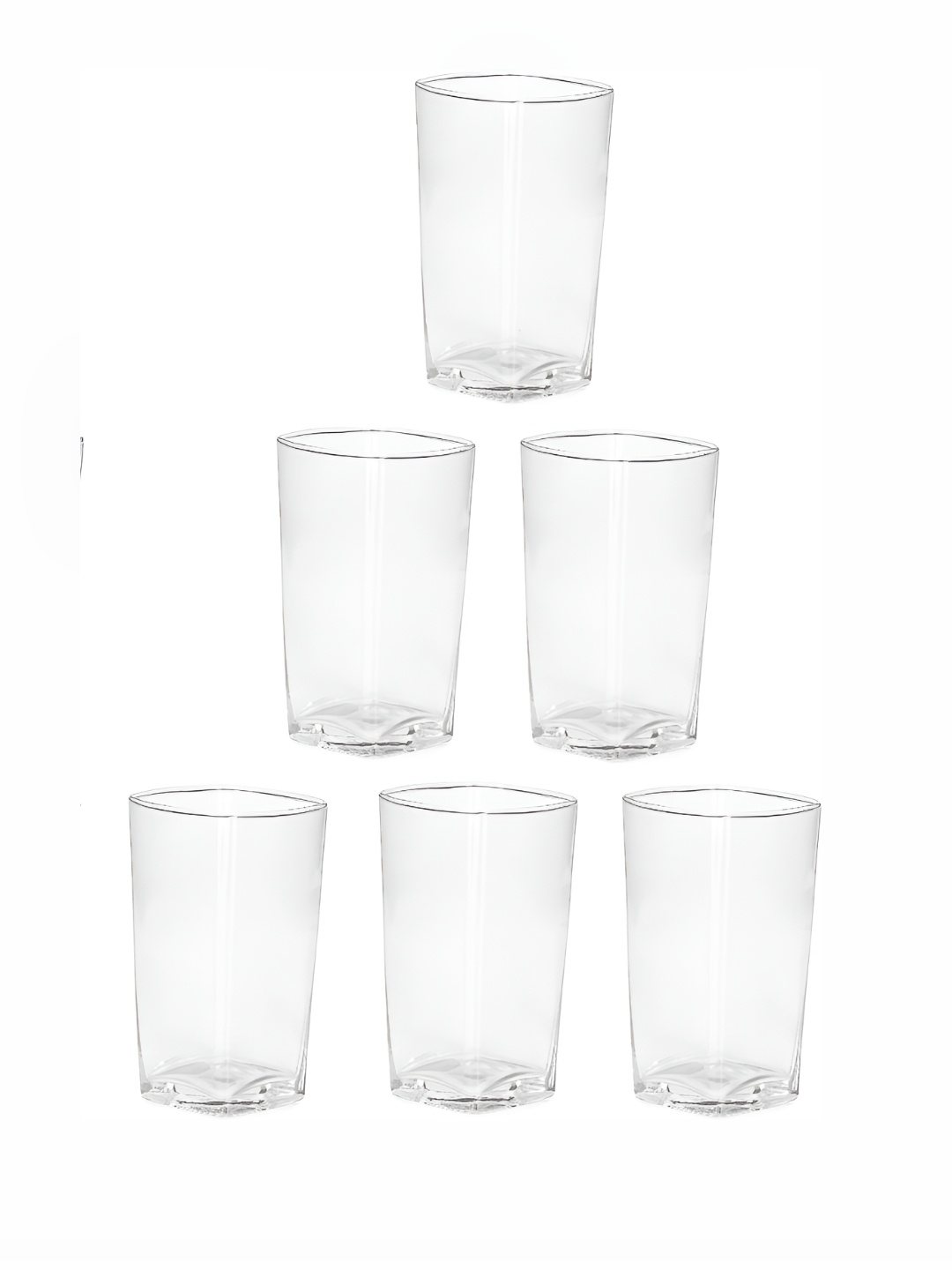 

Afast 6 Pcs Transparent Solid Juice Glass - 350 ML Each