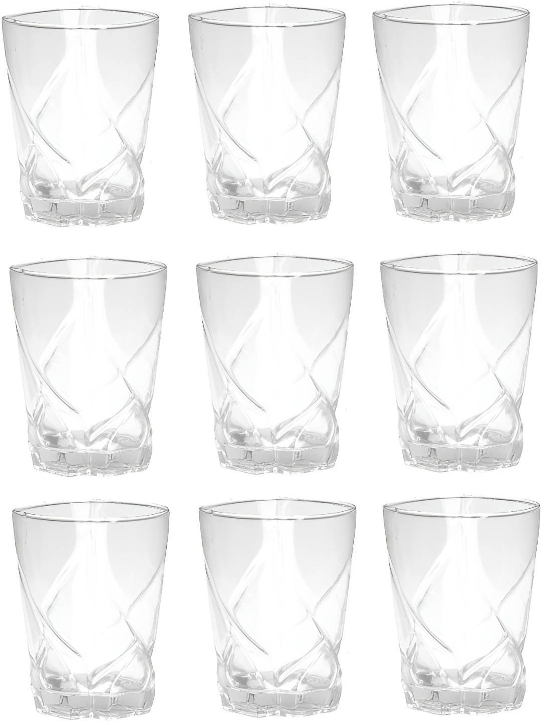 

Afast Transparent 9 Pieces Dishwasher Safe Juice Glasses 280 ml