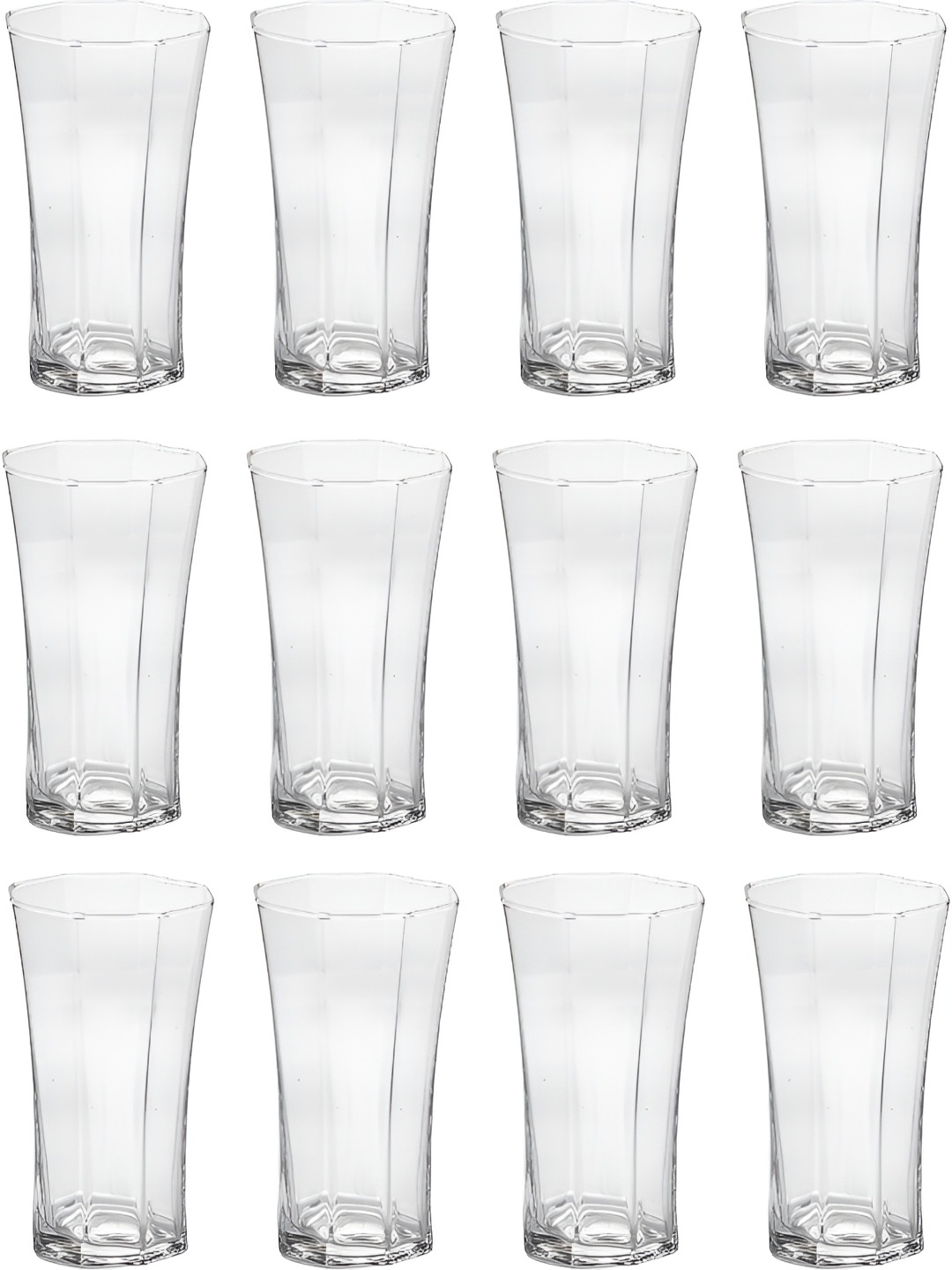 

Afast Transparent 12 Pieces Glass Fashion Glasses 200 ml Each