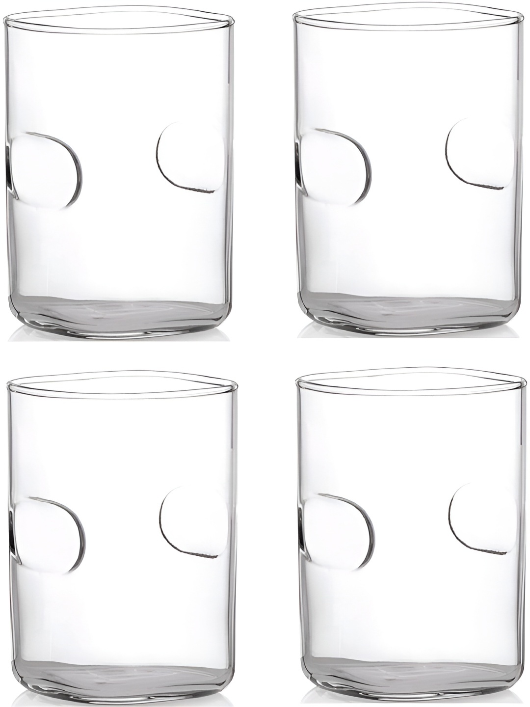 

Afast 4 Pcs Transparent Solid Water Glass - 300 ML Each
