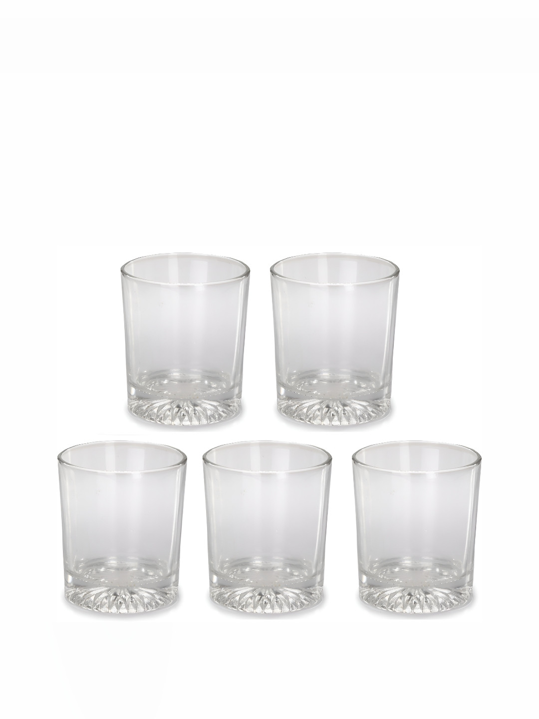 

Afast 5 Pcs Transparent Solid Water Glass - 300 ML Each
