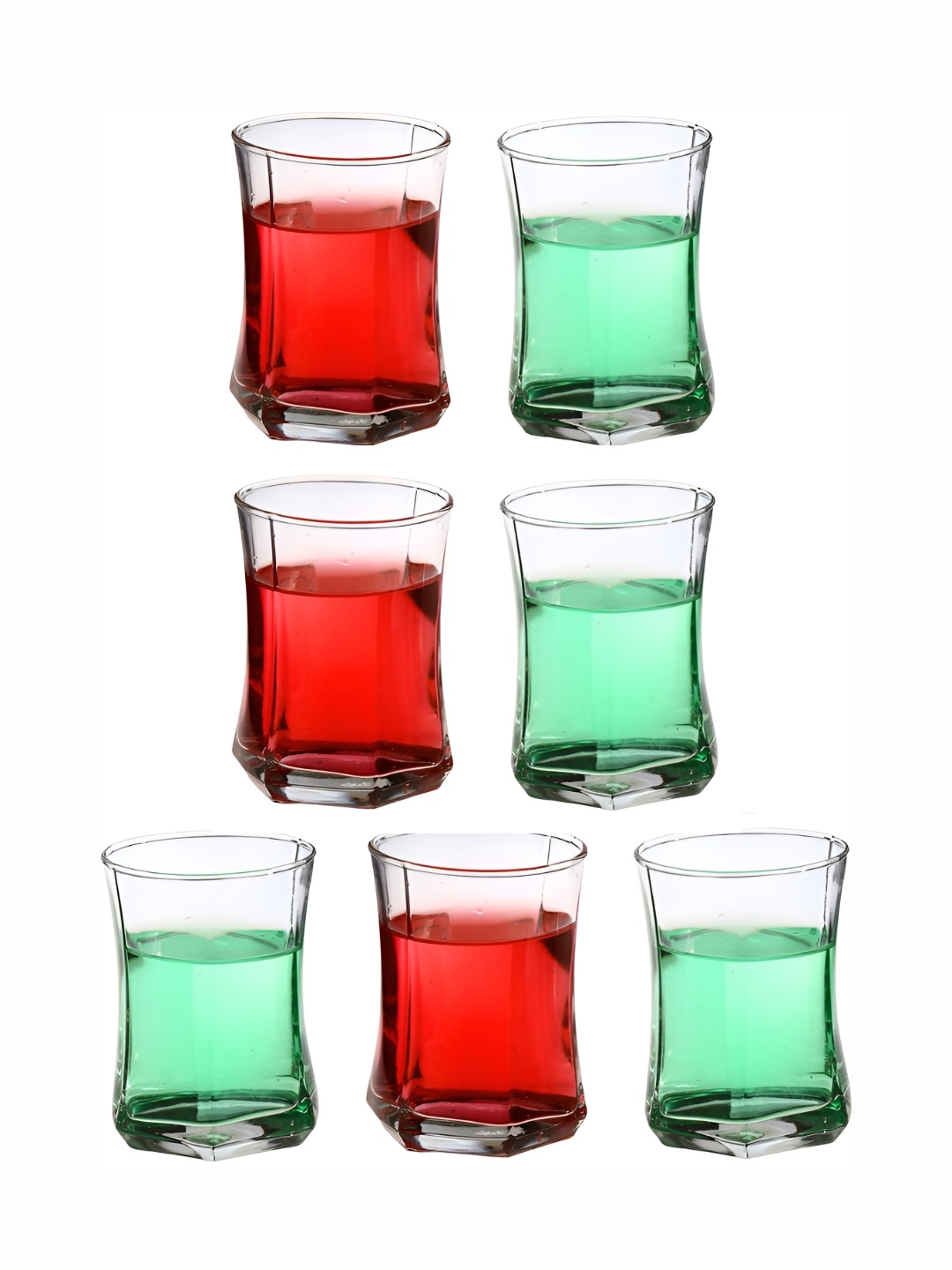 

Afast Transparent 7 Pieces Textured Glass 280 ml Each