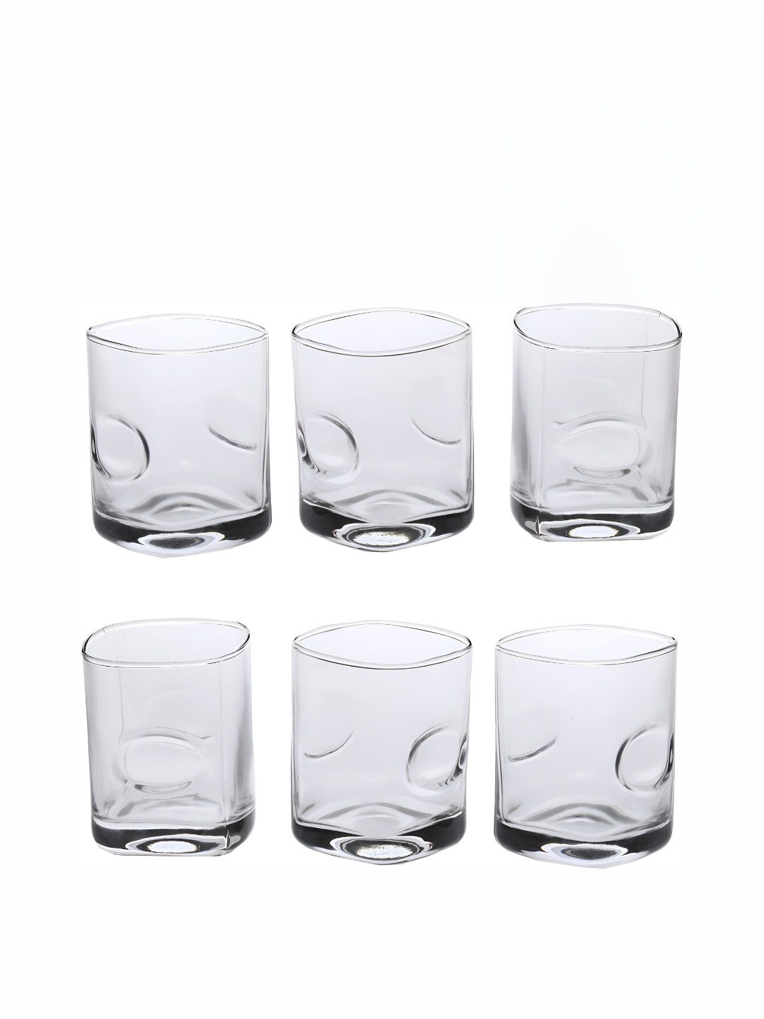 

Afast Transparent 6 Pieces Textured Whisky Glass 200 ml Each