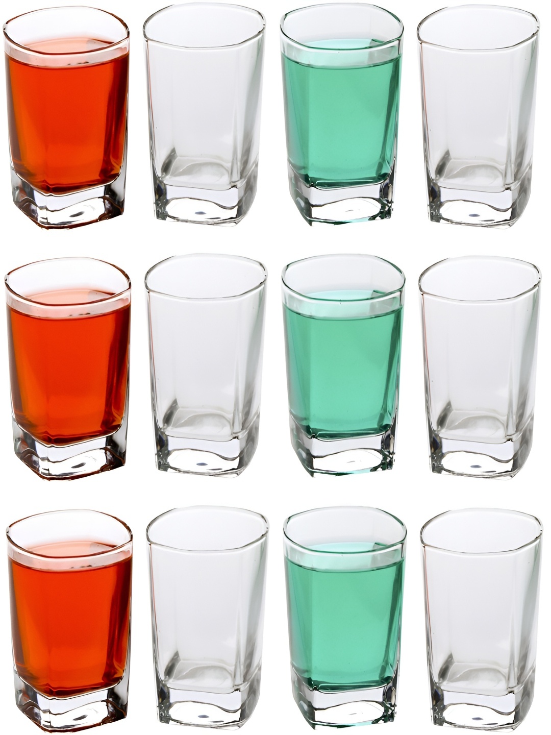 

Afast Transparent 12 Pieces Dishwasher Safe Whisky Glasses 180 ml