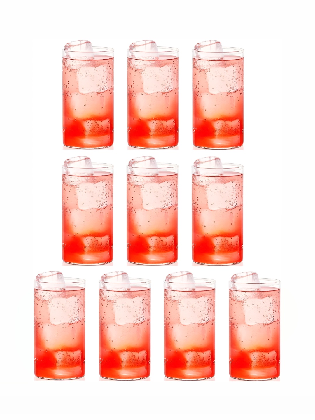 

Afast Transparent 10 Pieces Dishwasher Safe Water Glasses 280ml