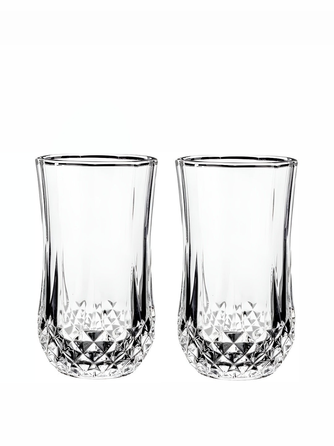 

Afast 2 Pcs Transparent Solid Juice Glass - 350 ML Each