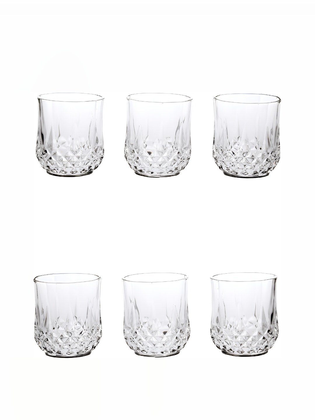 

Afast Transparent 6 Pieces Textured Whisky Glasses 200 ML