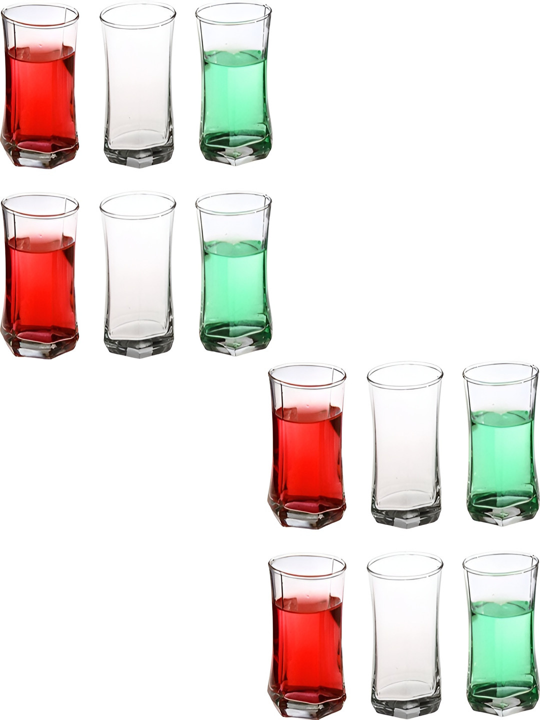 

Afast Transparent 12 Pieces Dishwasher Safe Juice Glass 280 ML Each