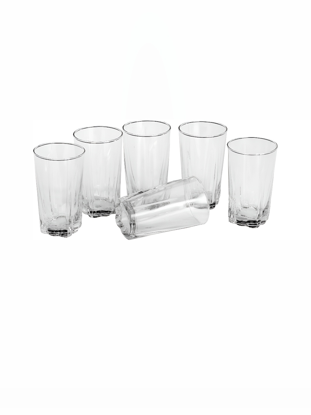 

Afast Transparent 6 Pieces Dishwasher Safe Water Glasses 280 ML Each