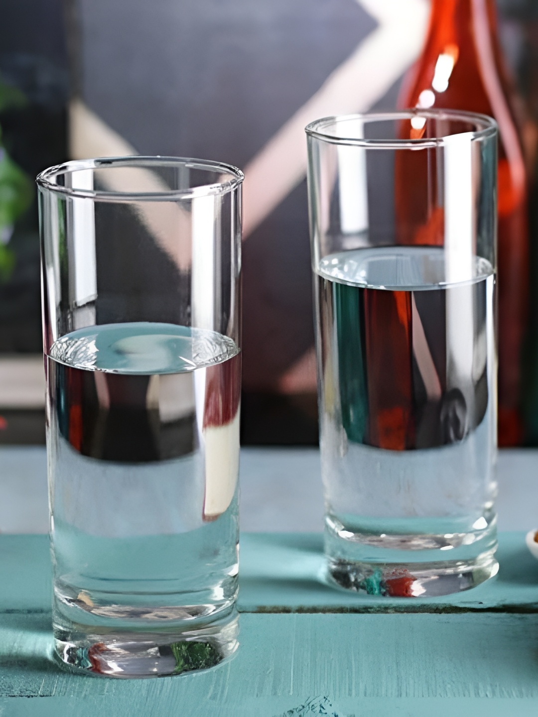

Afast 2 Pcs Transparent Solid Water or Juice Glass - 300 ML Each