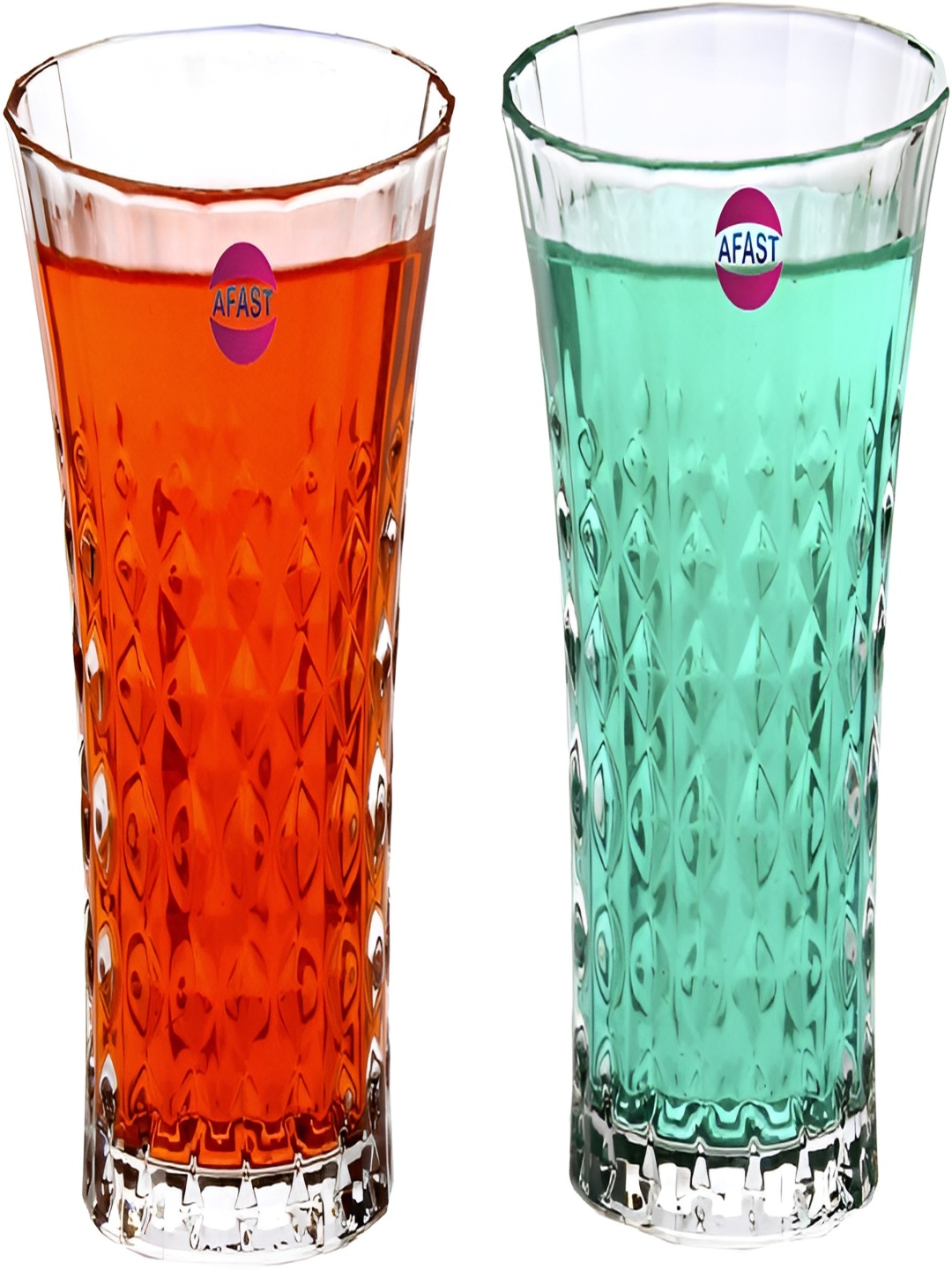

Afast Transparent 2 Pieces Glass Fashion Whisky Glasses 250 ml Each