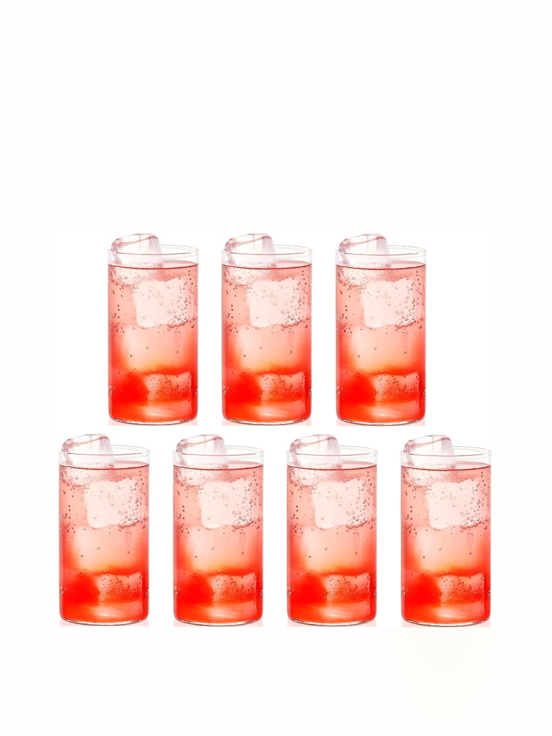 

Afast Transparent 7 Pieces Dishwasher Safe Juice Glasses 280 ml