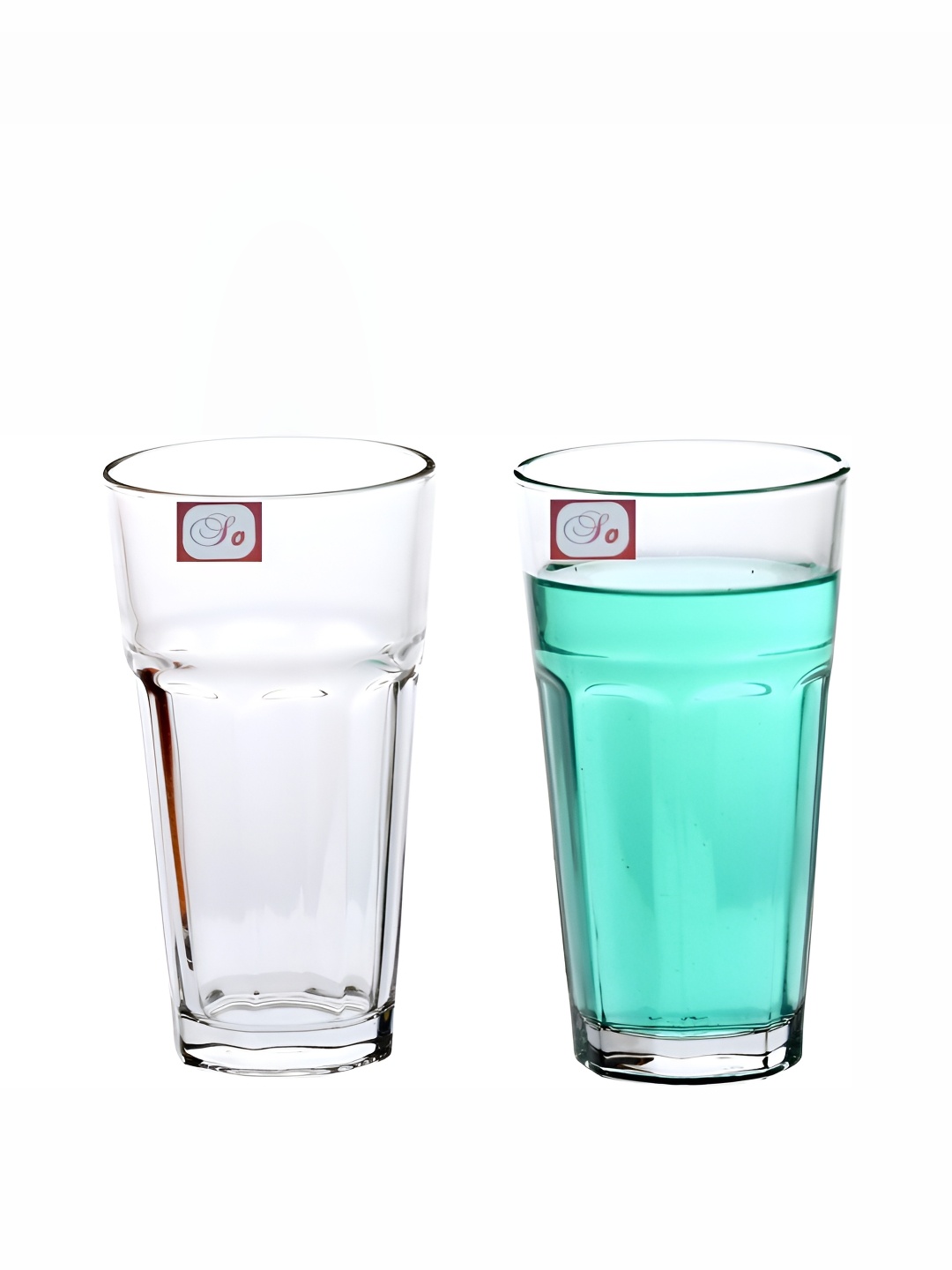 

Afast Transparent 2Pcs Glass Water Or Juice Glass Dishwasher Safe Bar &Drinkware 300Ml