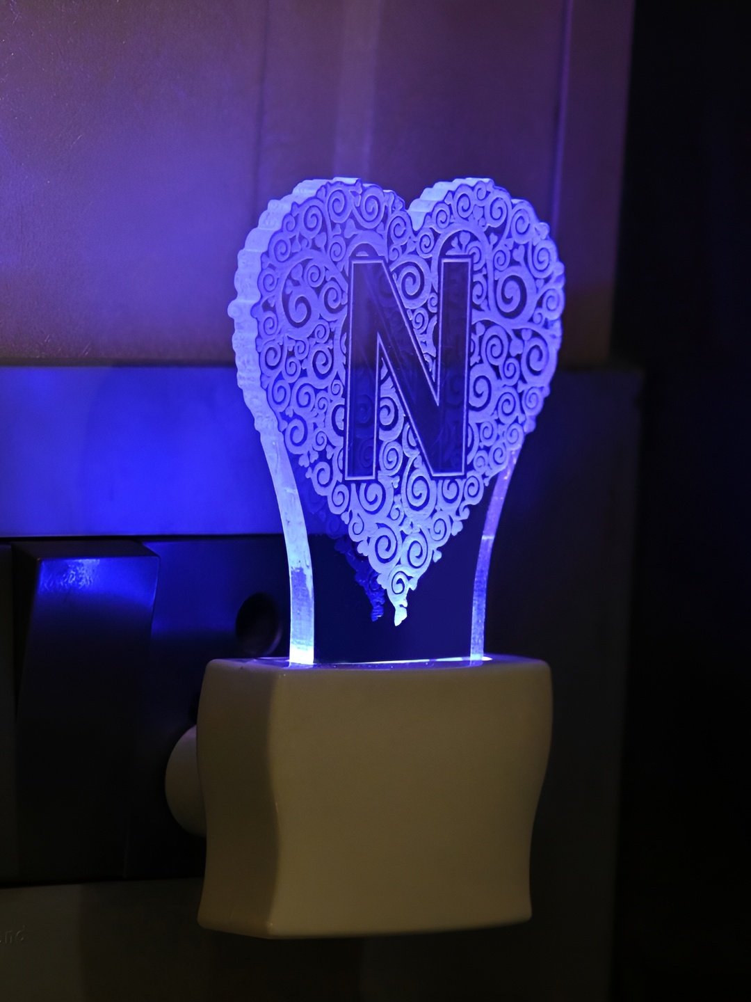 

Afast Transparent & Beige Printed Acrylic Wall Lamp