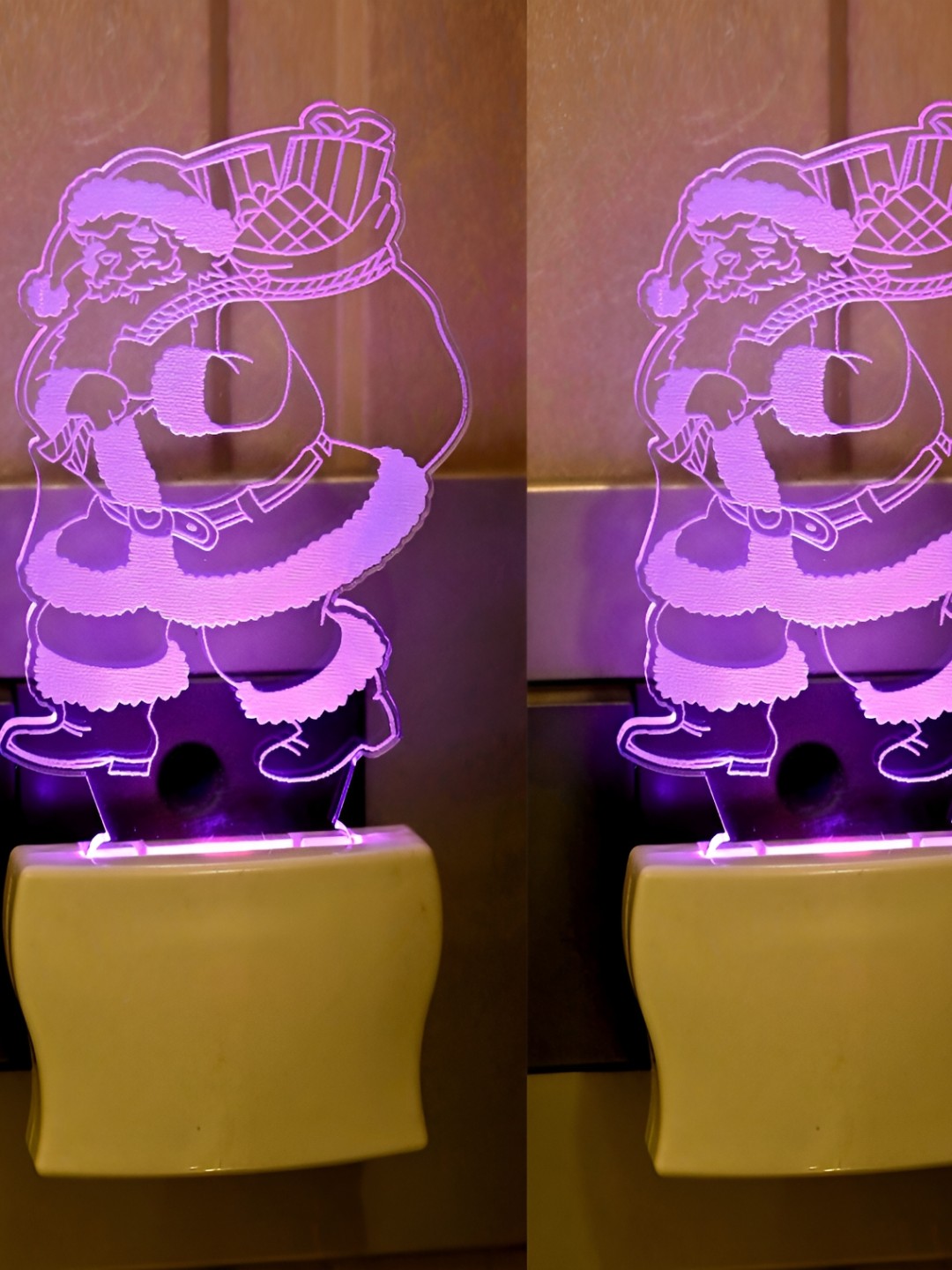 

Afast Purple & Blue 2 Pieces Printed LED Contemporary Night lamps