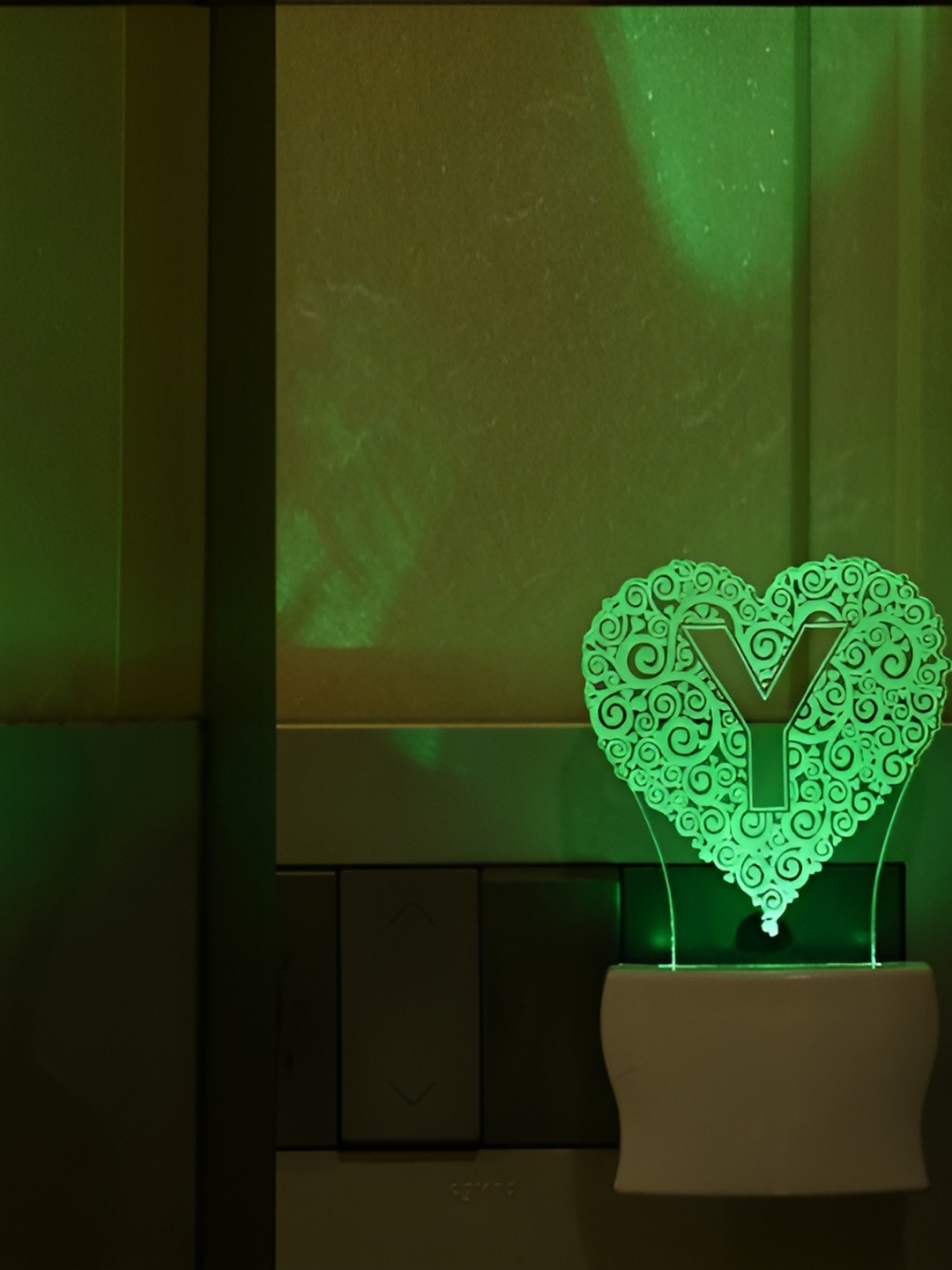 

Afast Transparent & Green 2 Pieces Textured Acrylic Contemporary Wall Lamps