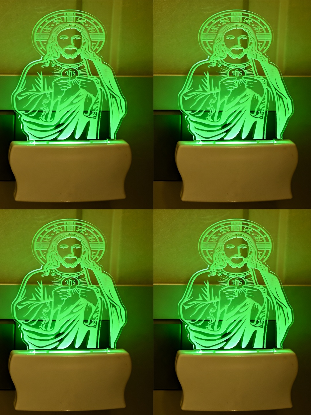 

Afast Green 4 Pcs Acrylic Wall Lamp