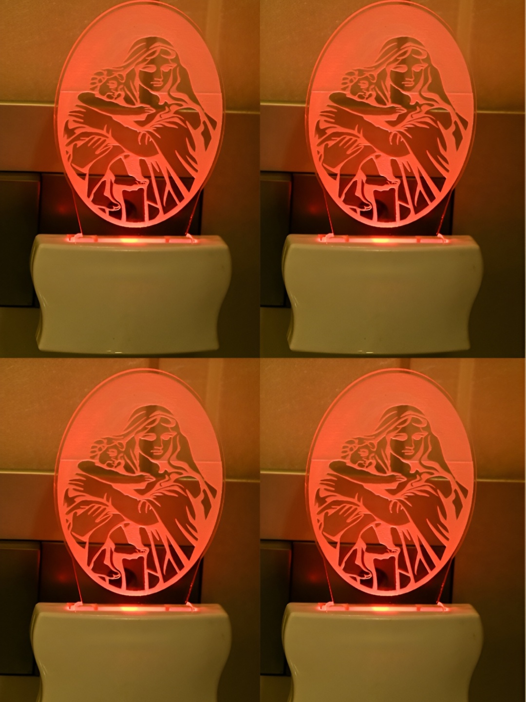 

Afast Orange 4 Pcs Acrylic Wall Lamp