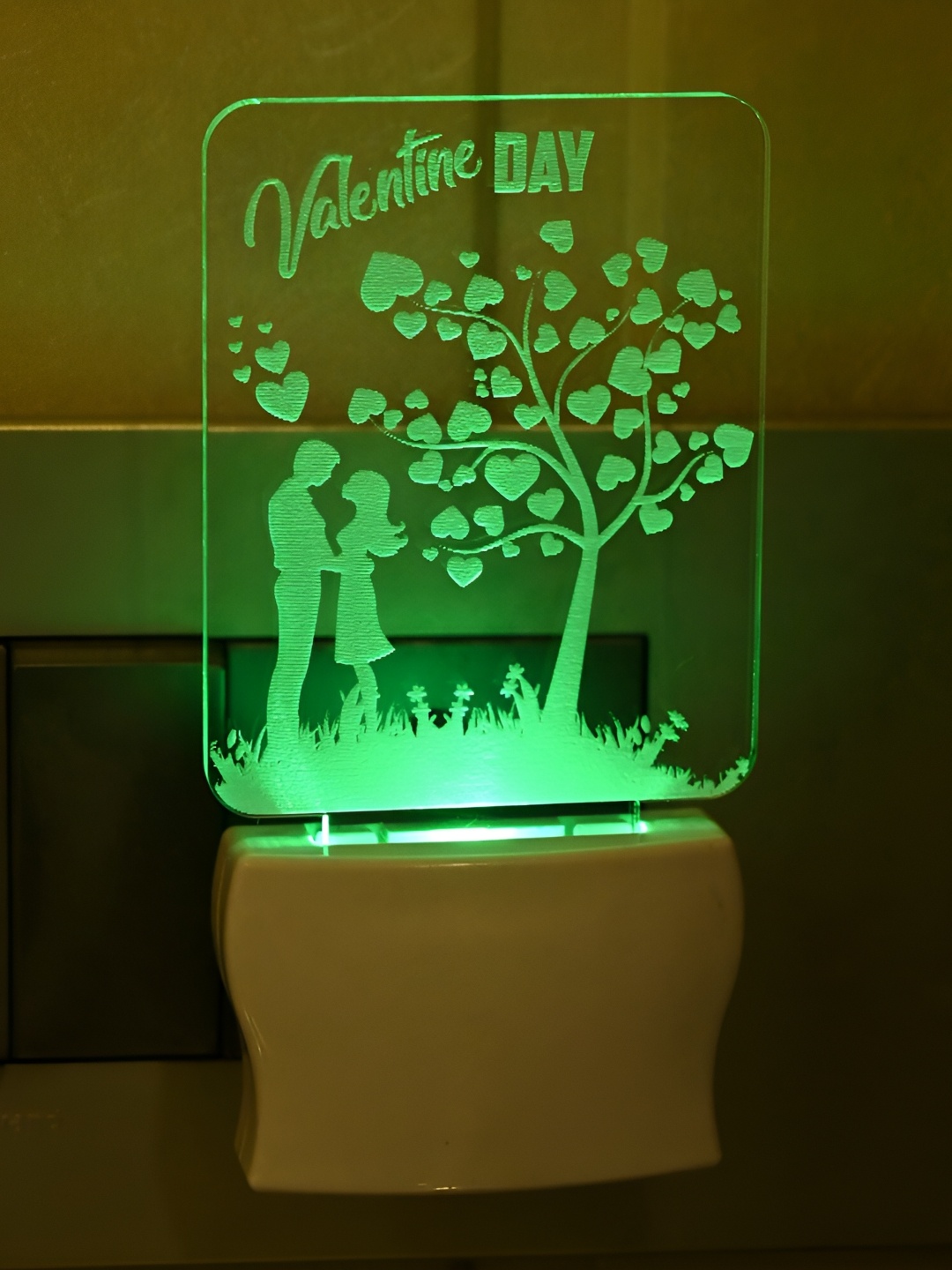 

Afast White & Transparent Acrylic 3D Illusion LED Plug Night Lamps