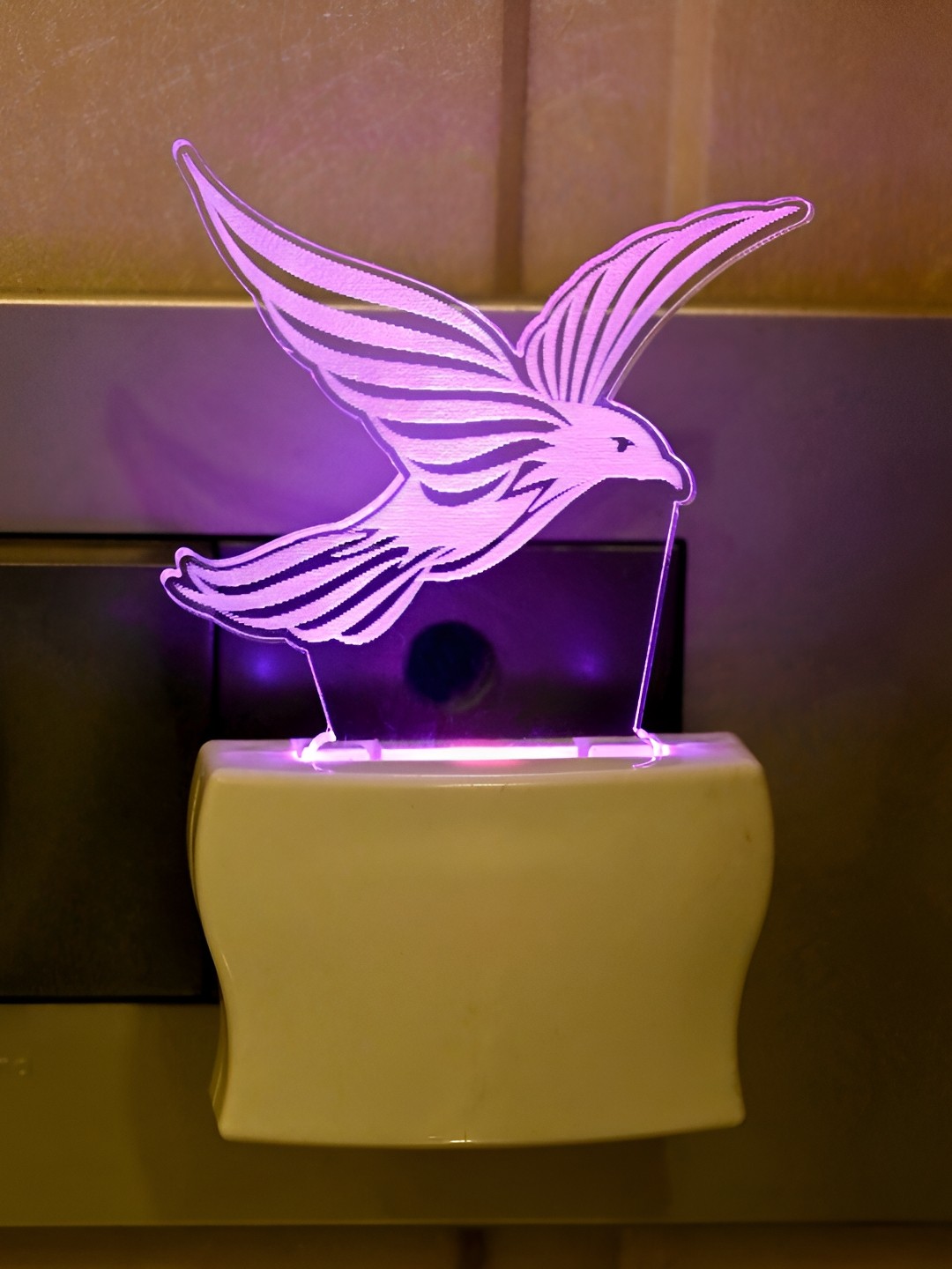 

Afast Pink Printed Contemporary Acrylic Night Wall Lamp