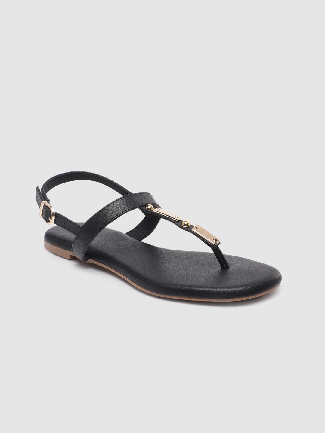 

Inc 5 Women Embellished T-Strap Flats, Black
