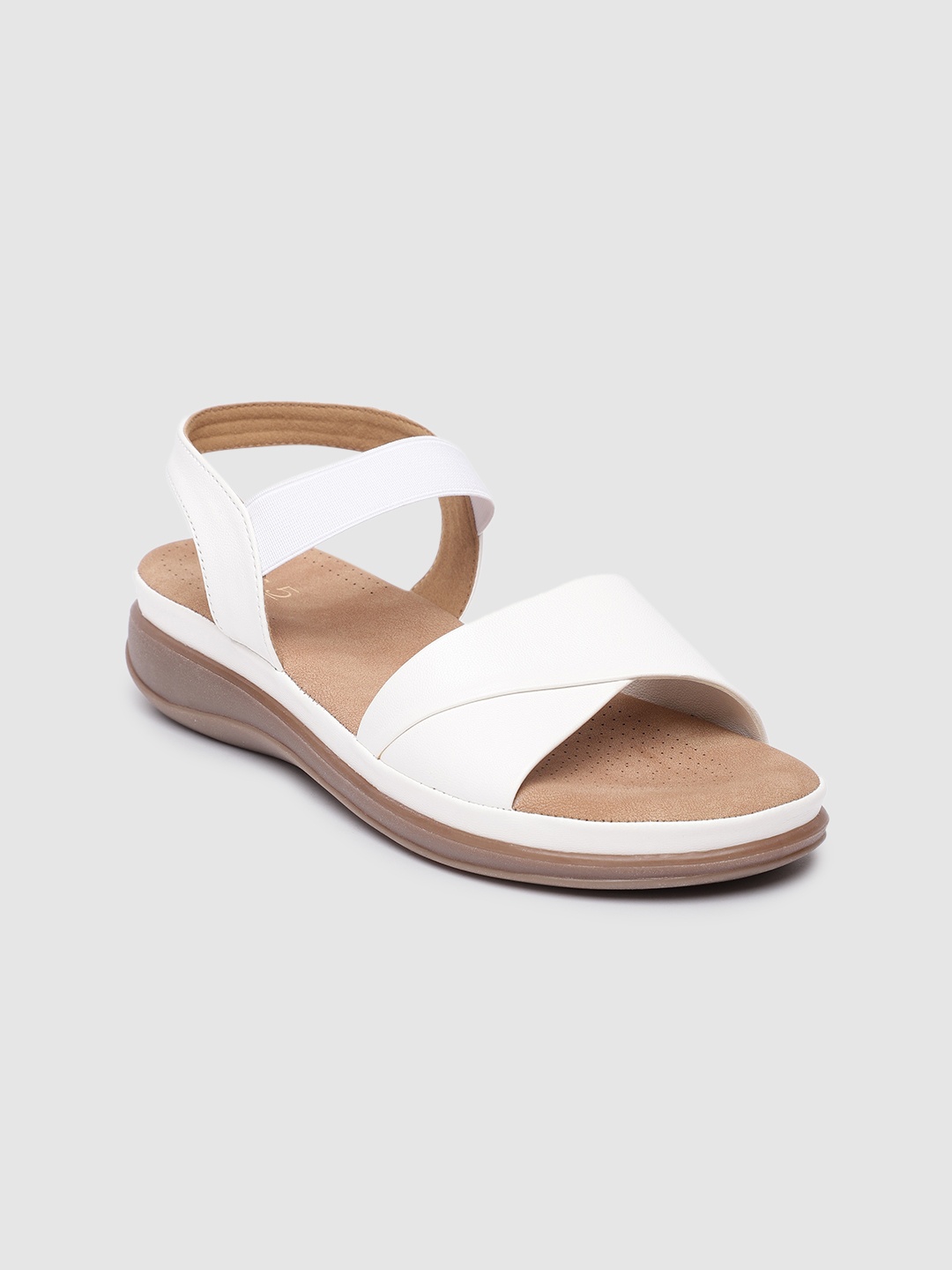

Inc 5 Women Solid Open Toe Wedges, White