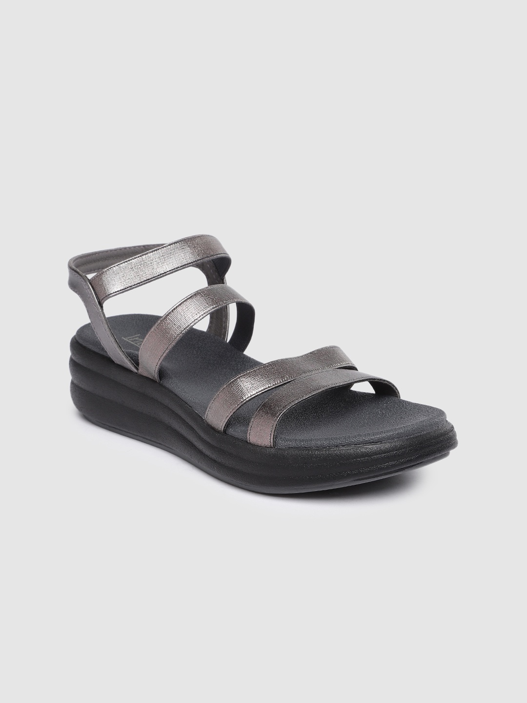 

Inc 5 Women Solid Suede Comfort Sandals, Metallic