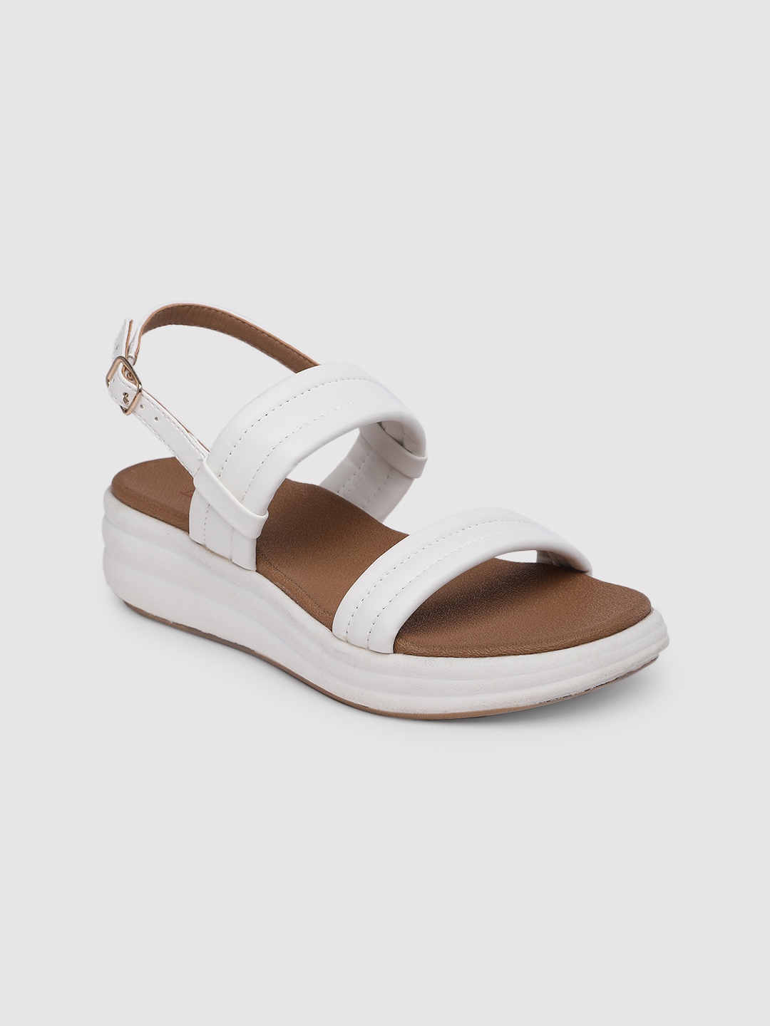 

Inc 5 Solid Platform Sandals, White