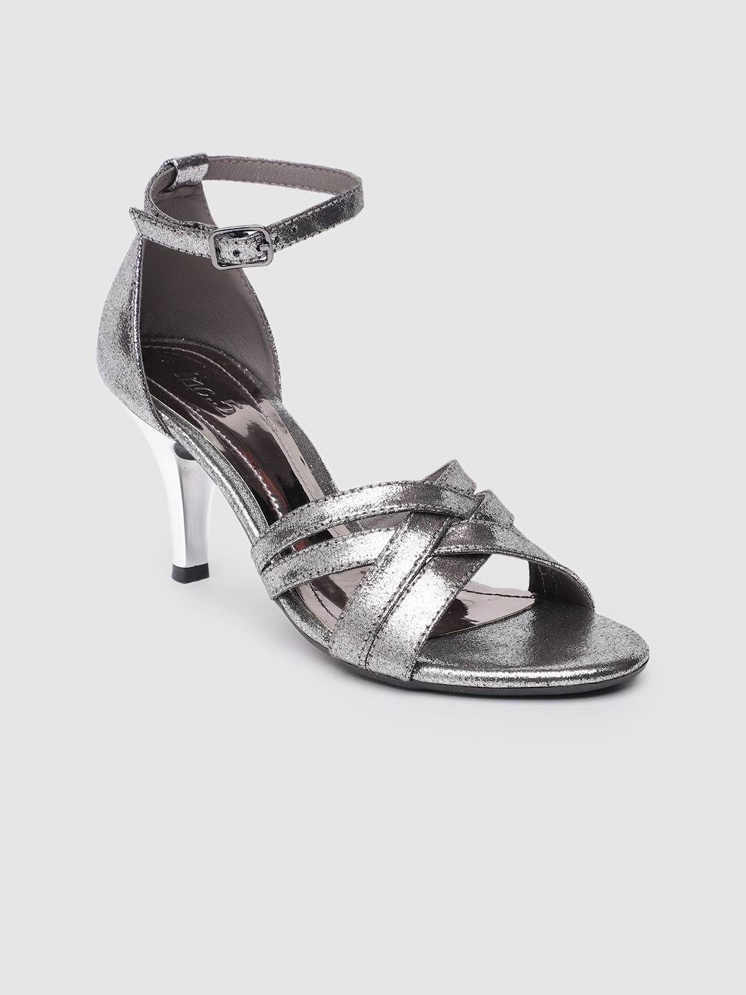 

Inc 5 Women Metallic Embellished Mid-Top Party Stiletto Sandals