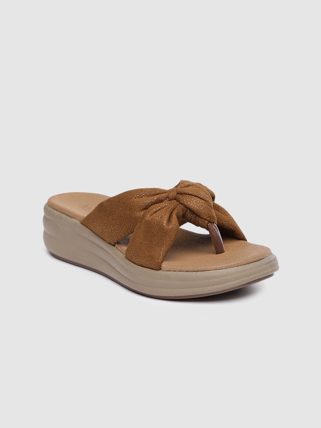

Inc 5 Solid Open Toe Comfort Heels, Tan