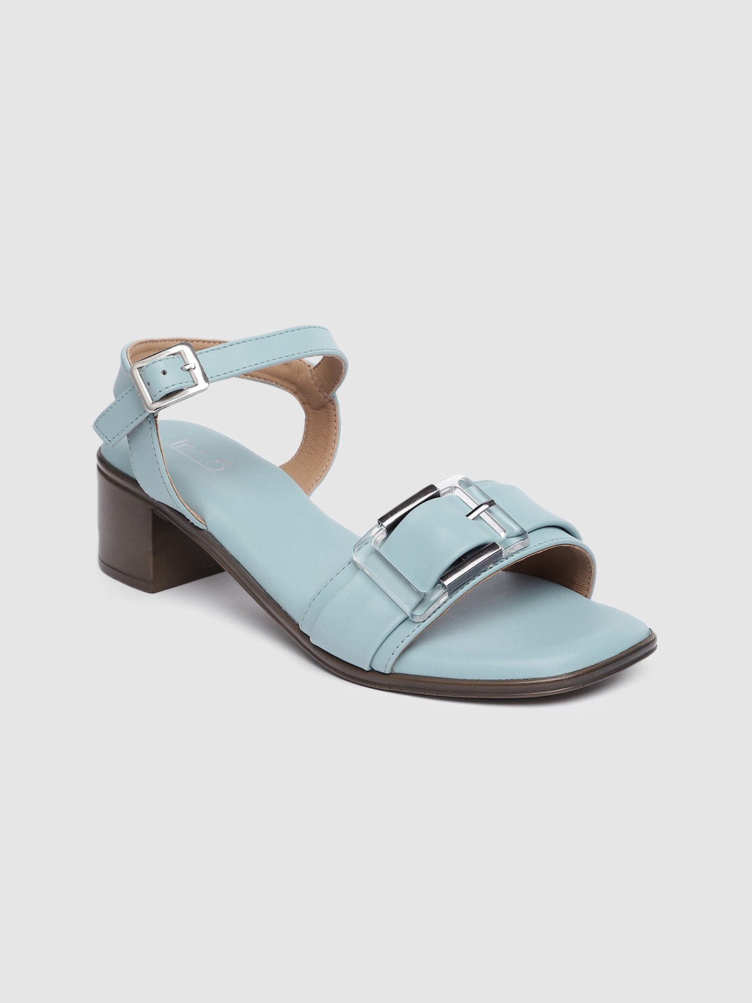 

Inc 5 Women Solid Open Toe Heels, Blue