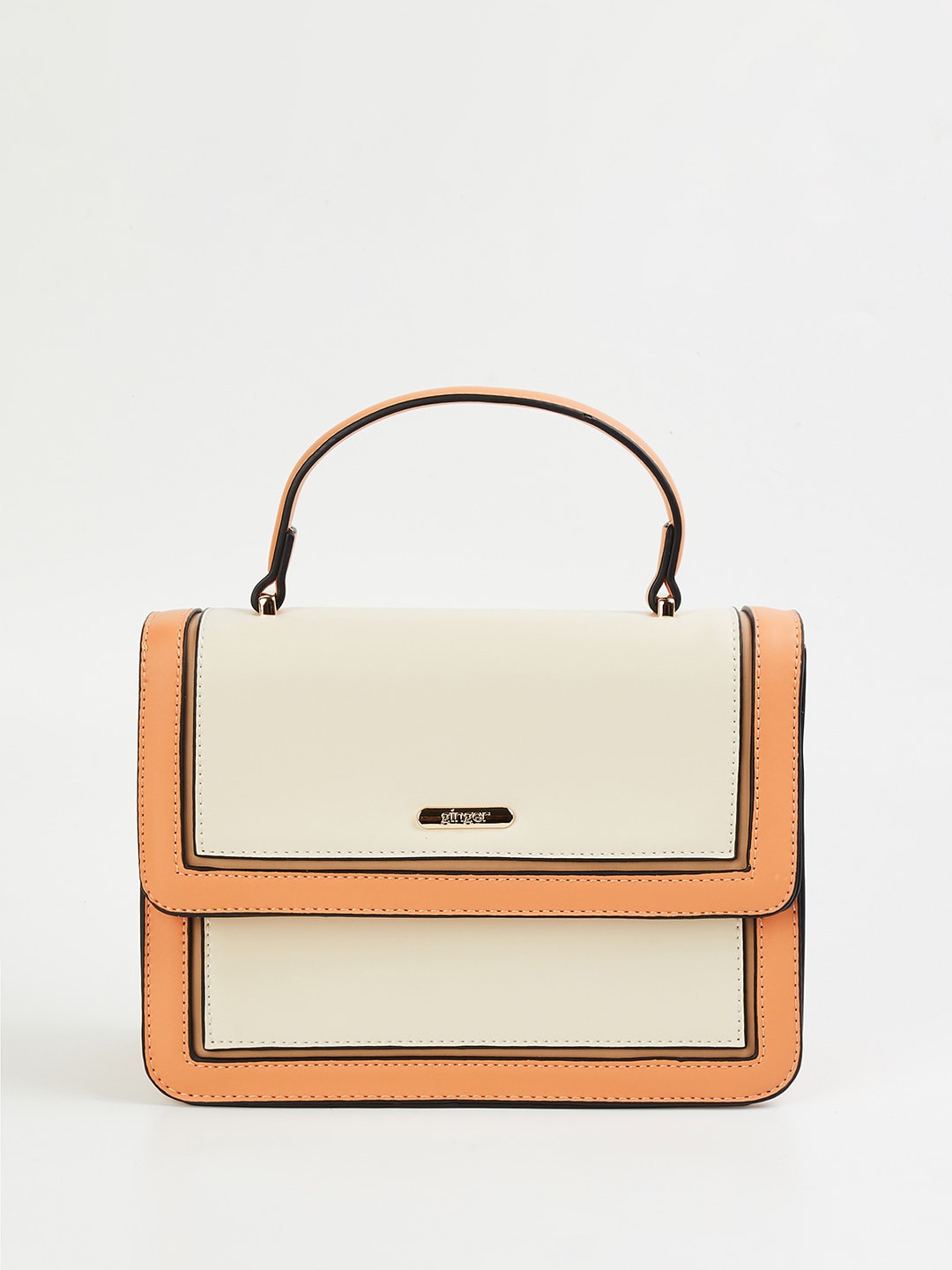

Ginger by Lifestyle Structured Handheld Bag, White
