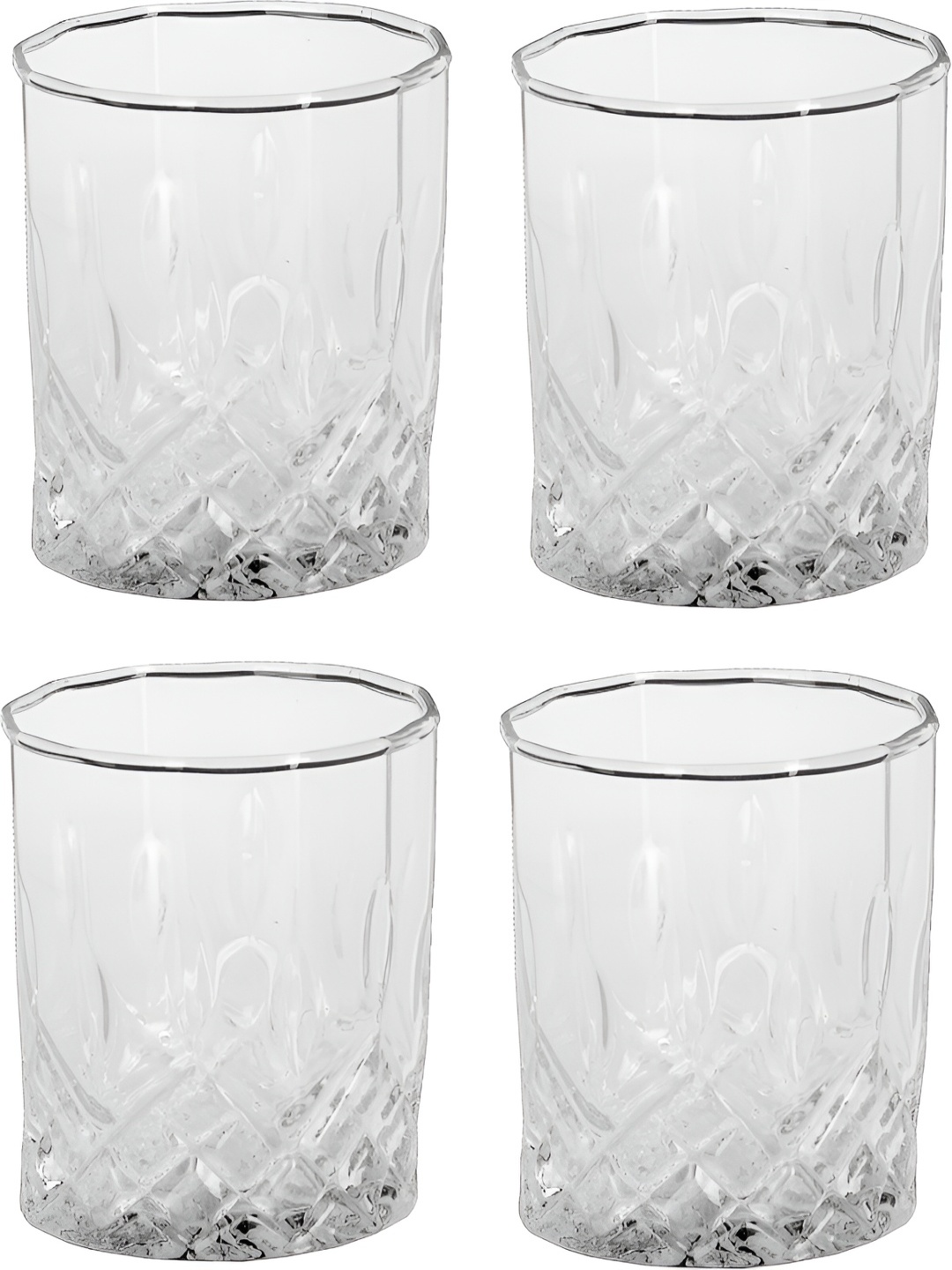 

Afast Transparent 4 Pieces Dishwasher Safe Whisky Glasses 200 ml