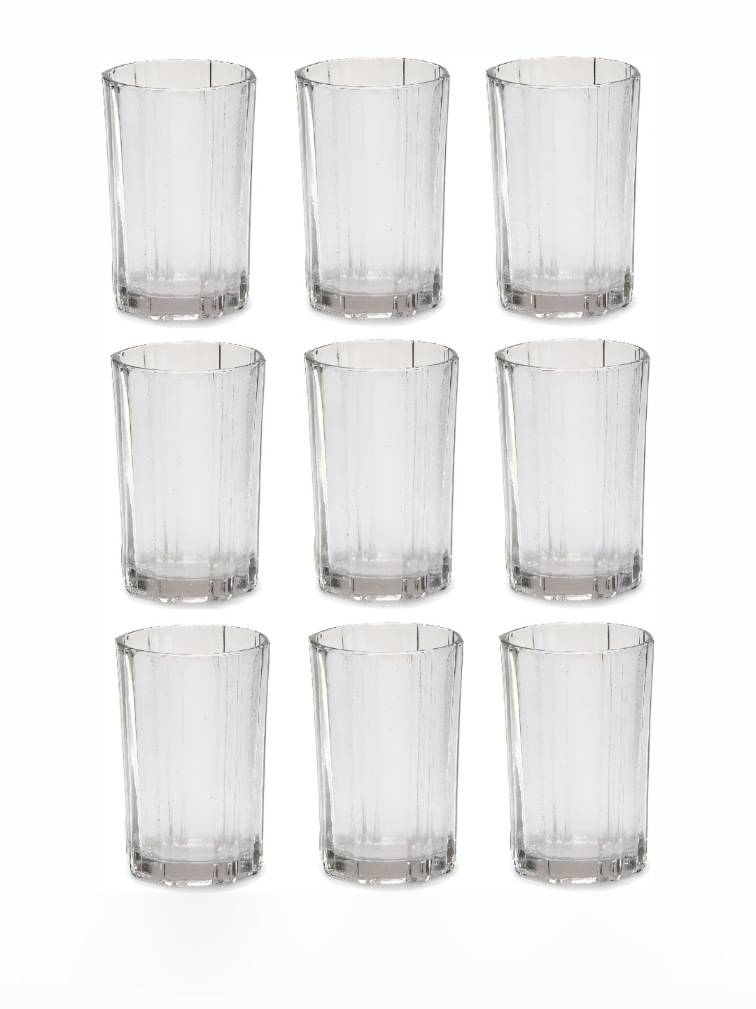 

Afast Transparent 9 Pieces Textured Glass 200 ML