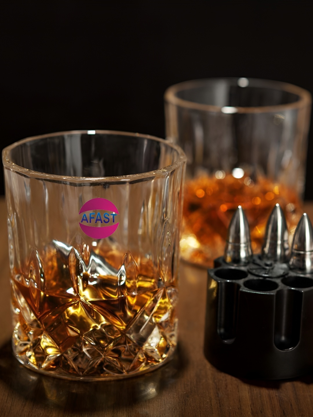 

Afast Transparent 2 Pieces Whisky Glass