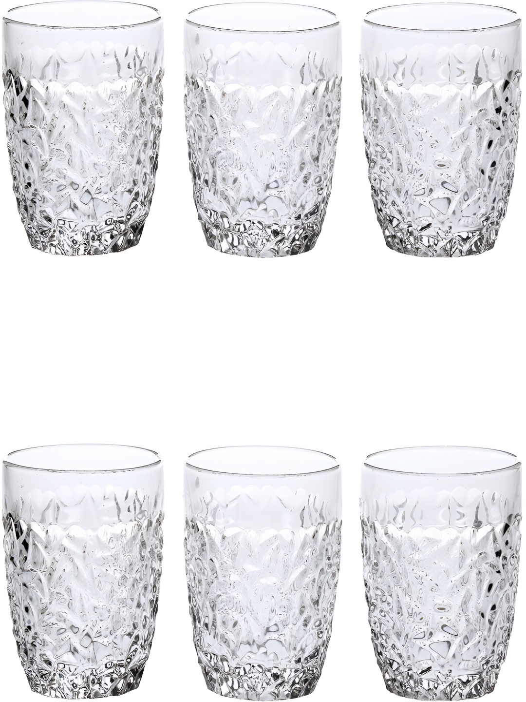 

Afast Transparent 6 Pieces Dishwasher Safe Juice Glasses 200 Ml