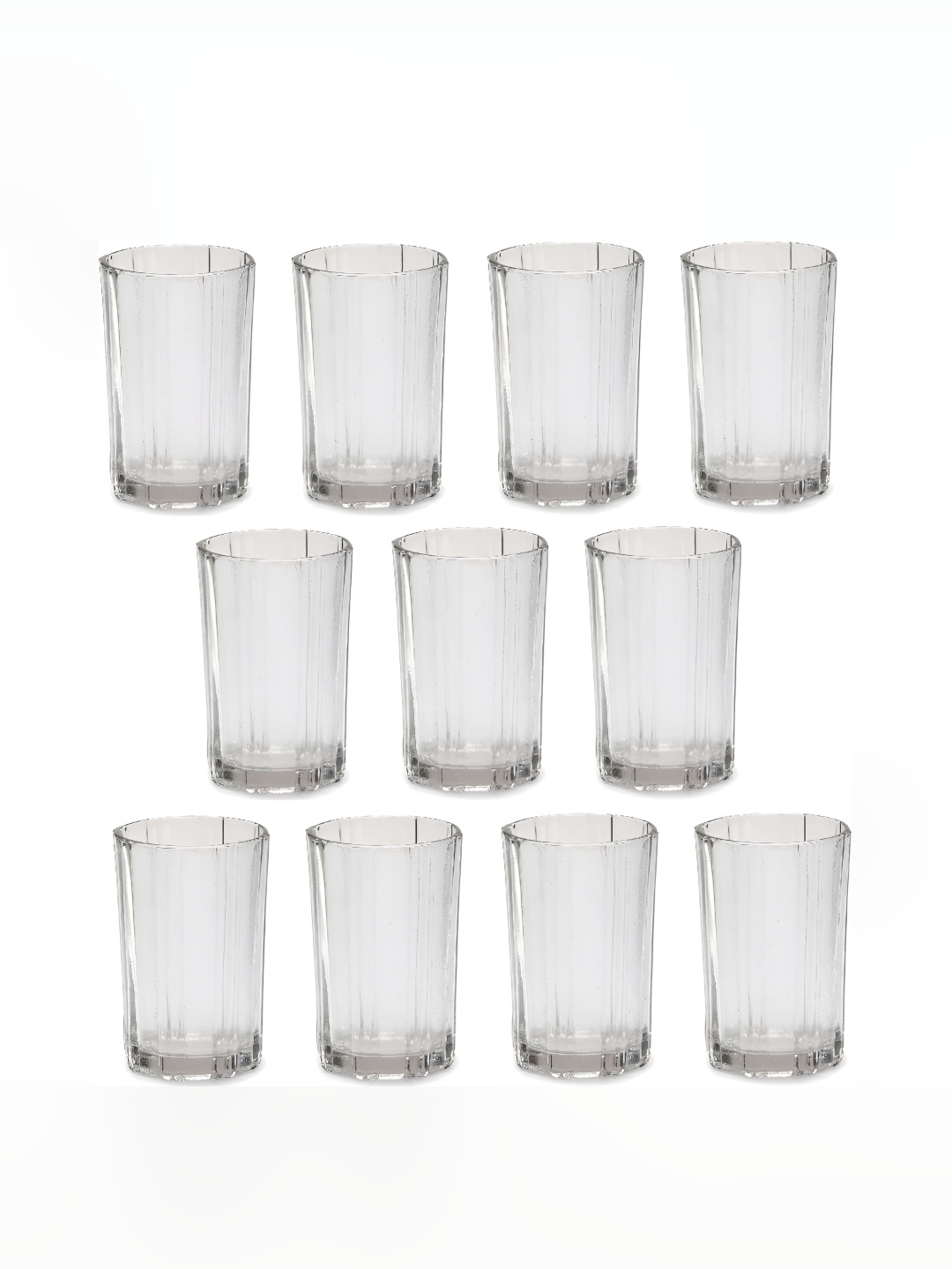 

Afast Transparent 11 Pieces Textured Glasses 200 ML