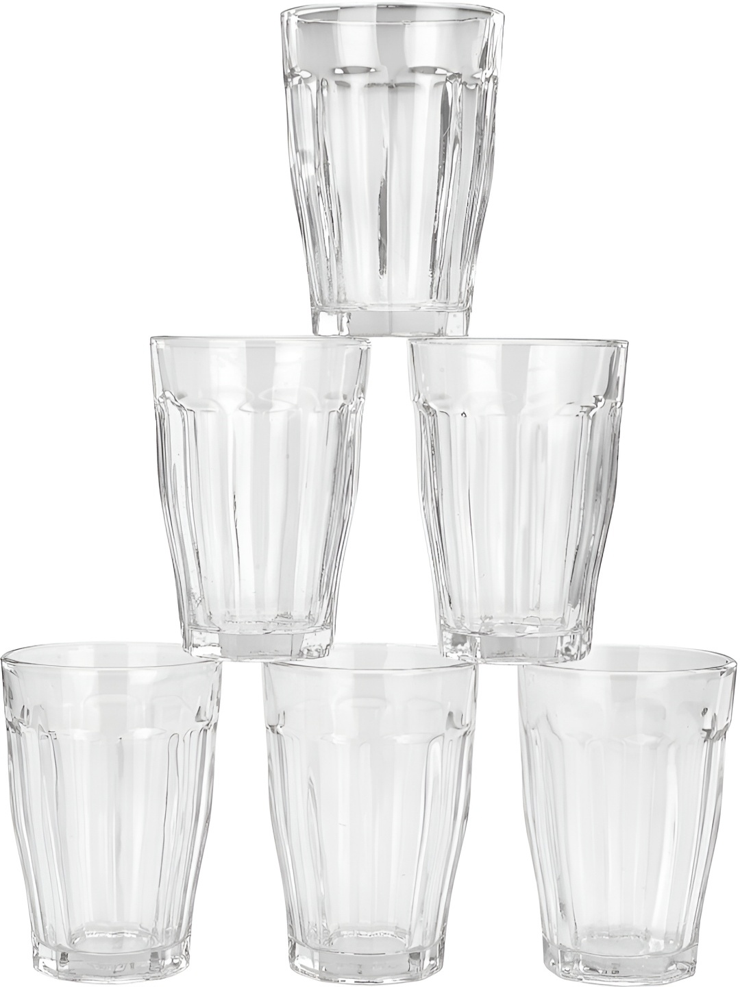

Afast 6 Pcs Transparent Solid Water Glass - 170 ML Each