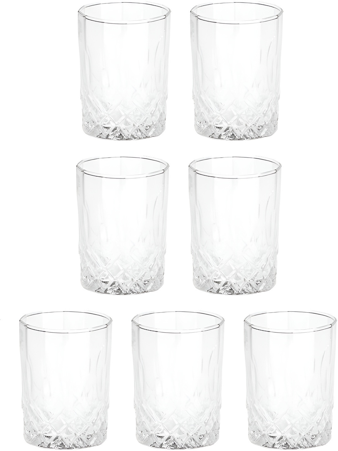

Afast Transparent 7 Pieces Dishwasher Safe Whisky Glasses 200 ml