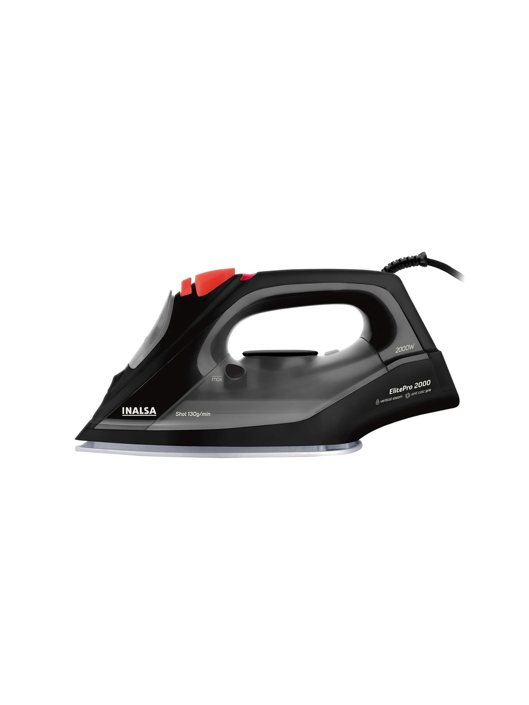 

Inalsa Elite Pro Steam Iron 2000 W, Black