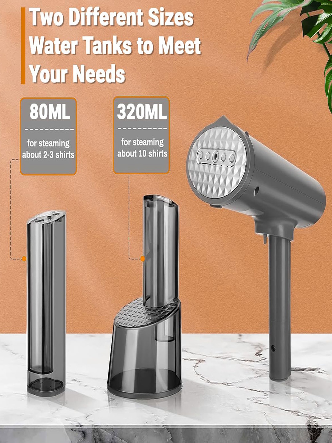 

Inalsa Refresh Grey Garment Steamer 1100 W
