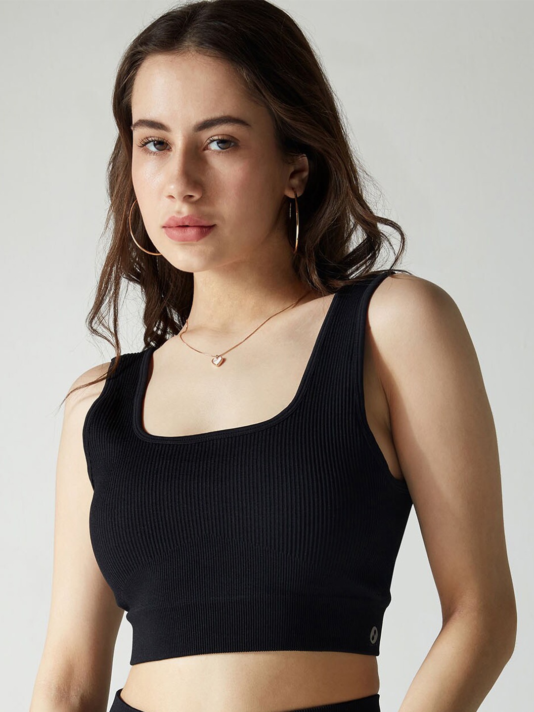 

CAVA Rapid-Dry Full Coverage Workout Seamless Sports Bra With All Day Comfort, Black