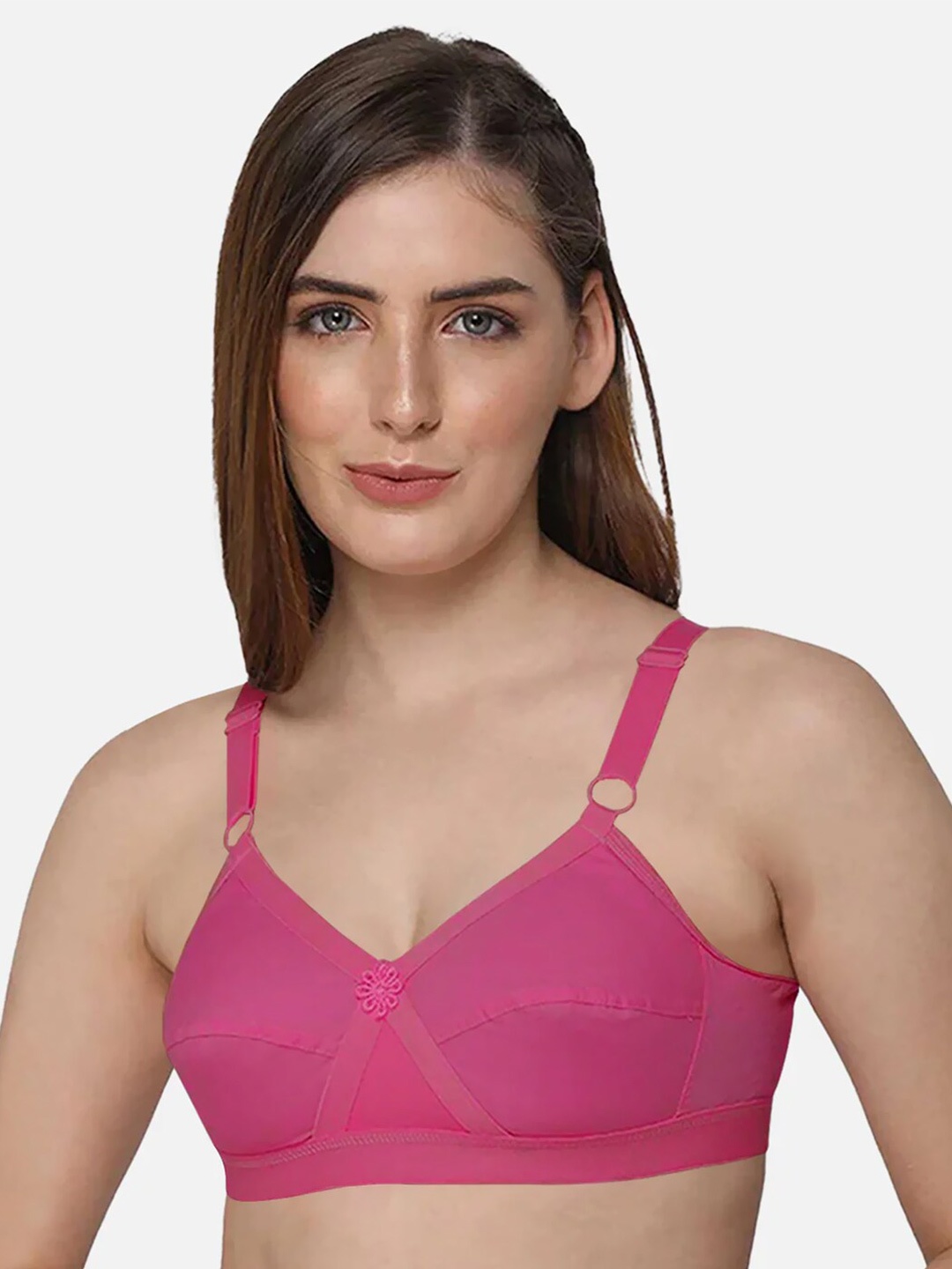 

intimacy LINGERIE Full Coverage Cotton Bra with All Day Comfort, Pink