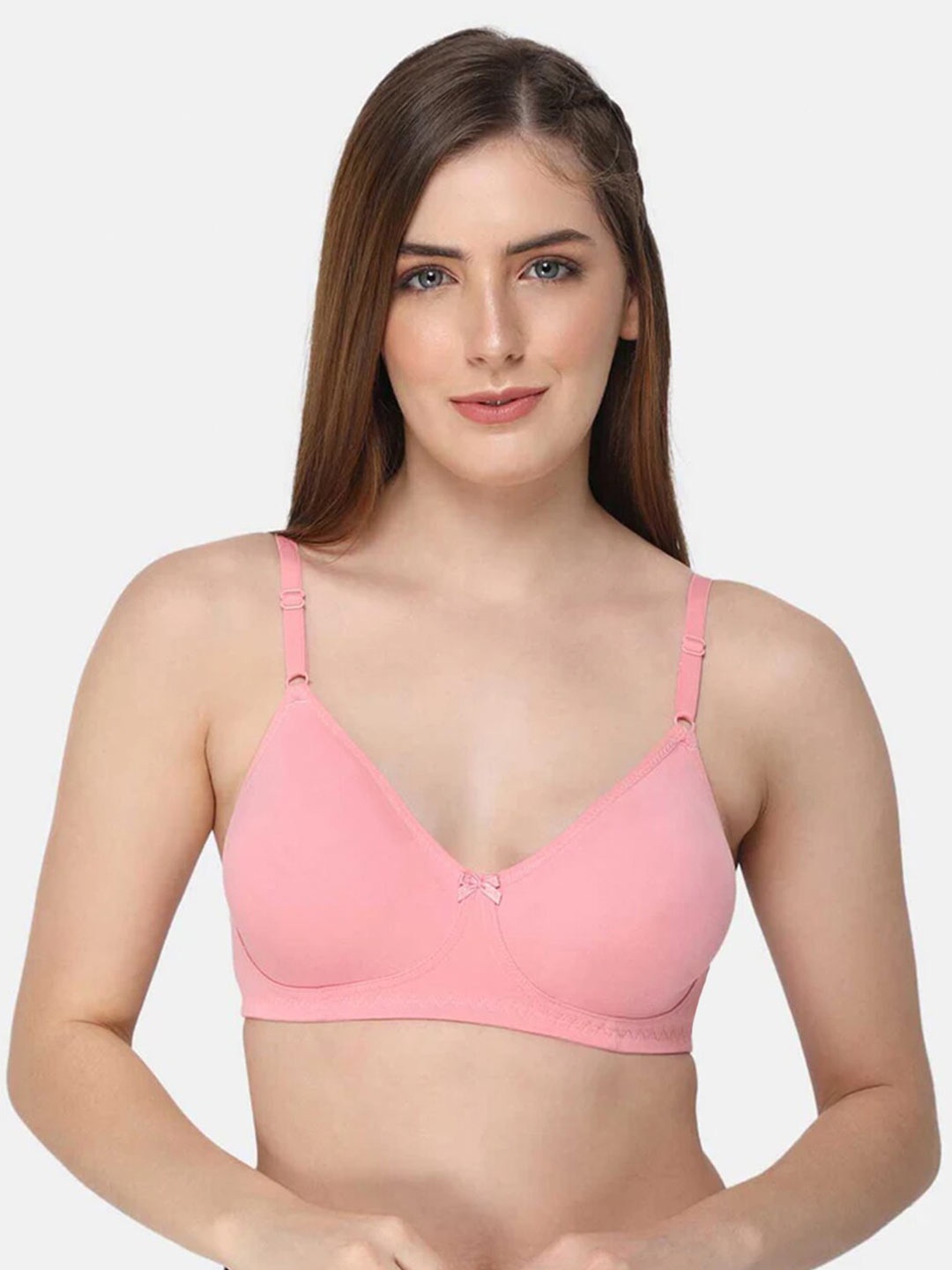 

intimacy LINGERIE Full Coverage Non Padded Cotton Bra With All Day Comfort, Pink